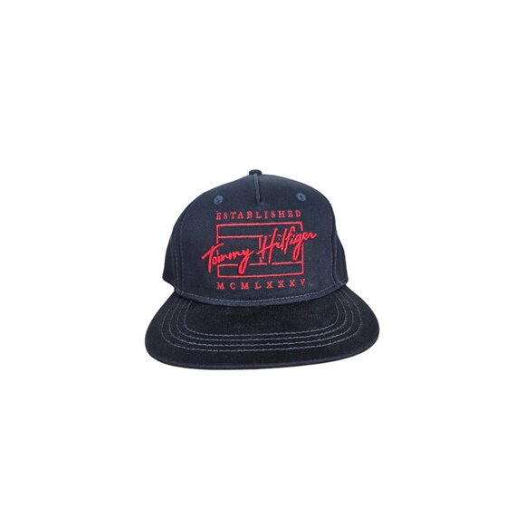 Tommy Hilfiger Navy Blue Adjustable Snap Back Hat - Picture 1 of 5
